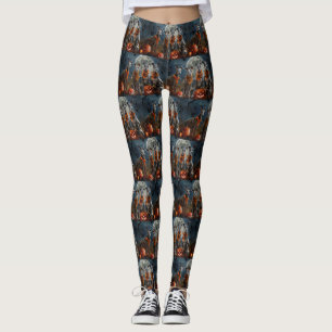 Leggings Greyhound Halloween Spooky