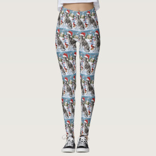 Leggings Greyhound Winter Navidades Wonderland Alegría