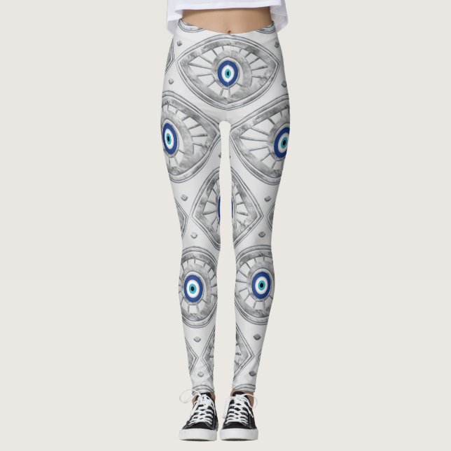 Leggings Griego Mati Mataki - modelo de mal de ojo de (Anverso)