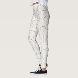 Leggings grieta blanca