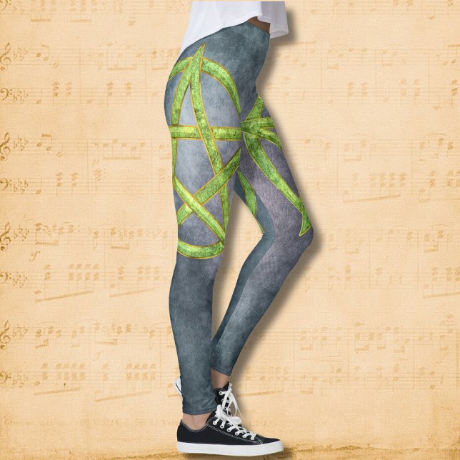 Leggings Grimoire verde: Pentagram Peridot (Subido por el creador)