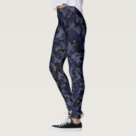 Leggings Gris azul negro grande de Camo del camuflaje