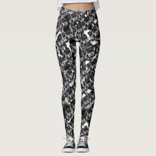 Leggings Gris diferente, trenzado diferente transversal