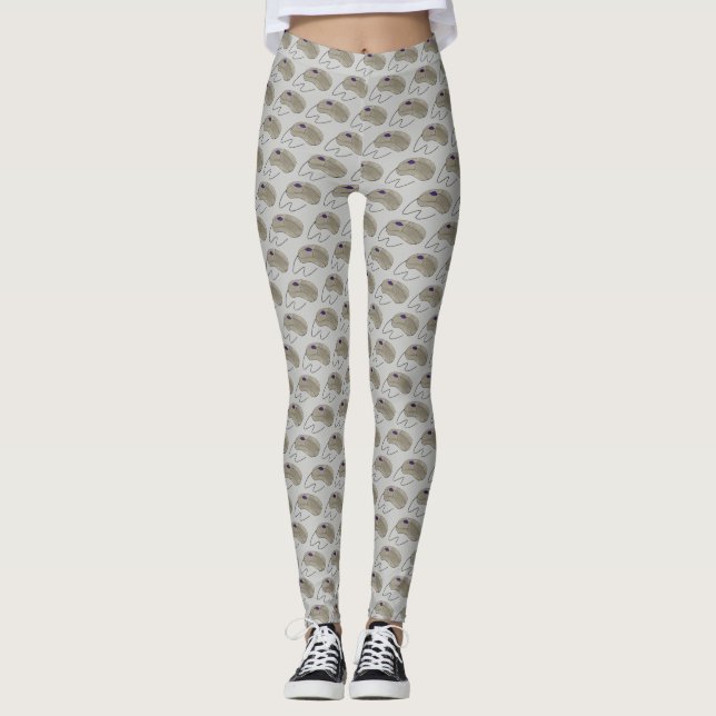 Leggings Gris Gray Computer Mouse Electronics Techie Wired (Anverso)