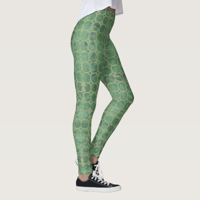 Leggings Gris Gris Verde Tile LegginGgs (Derecha)