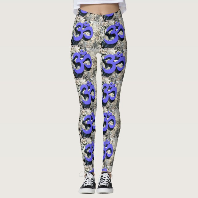 Leggings gris morado (Anverso)