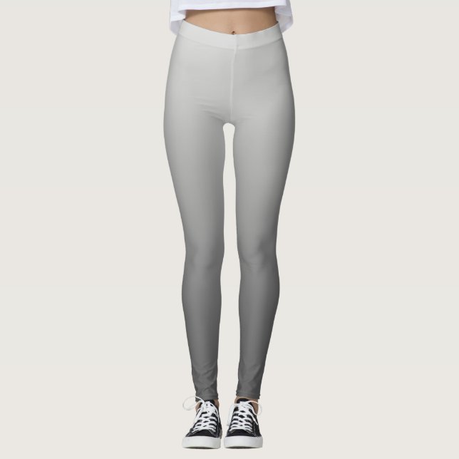 Leggings Gris neutral y llano de la pendiente (Anverso)