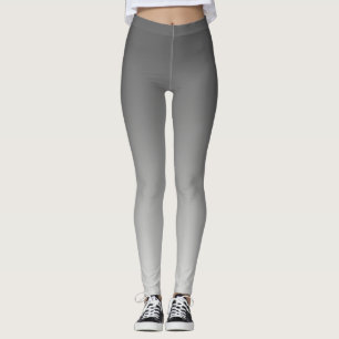 Leggings Gris neutral y llano de la pendiente