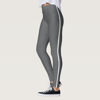 Leggings Gris oscuro y gimnasio blanco