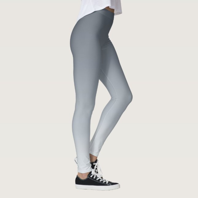 Leggings Gris plateado profundo a tonos claros (Derecha)