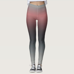 Leggings Gris, rosa, gradiente negro, Ombre.