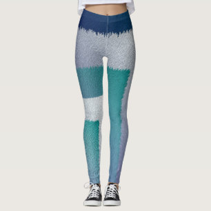 Leggings gris verde azulado azul ex pastel