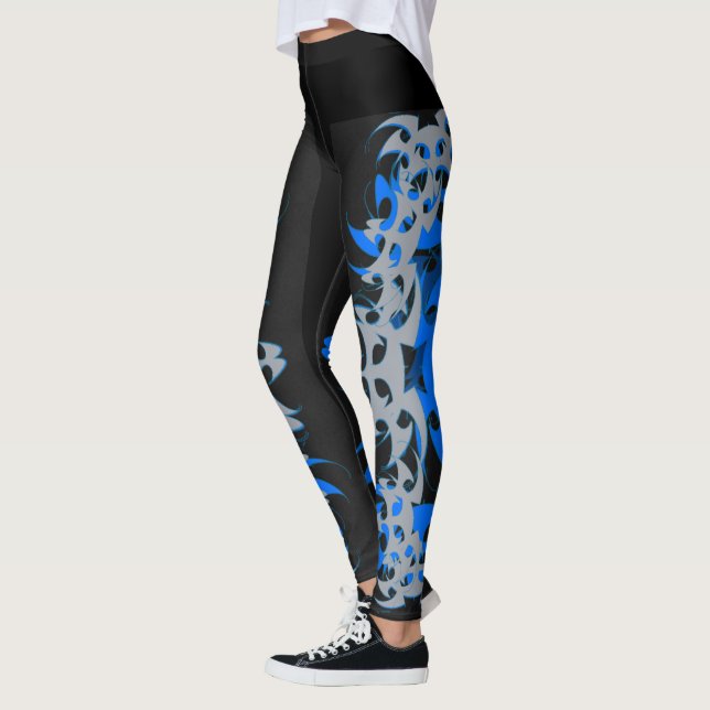 Leggings gris y azul (Izquierda)
