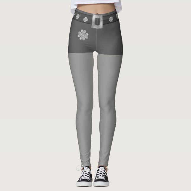 Leggings Gris y plata de moda (Anverso)