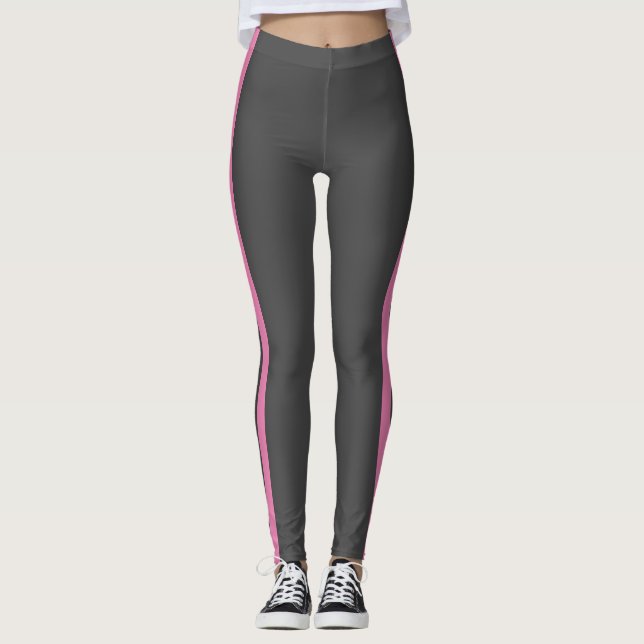 Leggings gris y rosa (Anverso)
