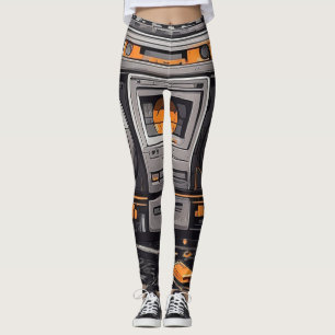 Leggings Groove in Style: Buzón retro