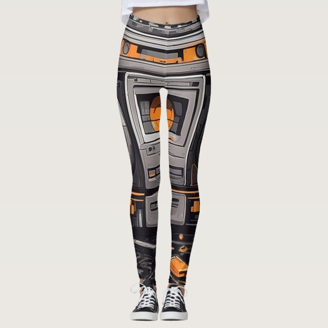 Leggings Groove in Style: Buzón retro (Anverso)