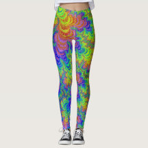 Groovy colorido Boho Hippie Trippy Rainbow Fractal