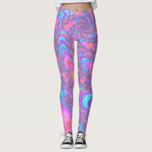 Groovy Colorido Fluorescente Trippy Espiral Fracta