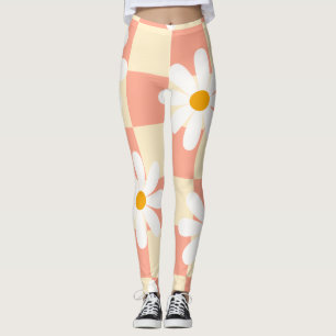 Leggings Groovy Daisy Floral Heart Checkerboard, año 2009