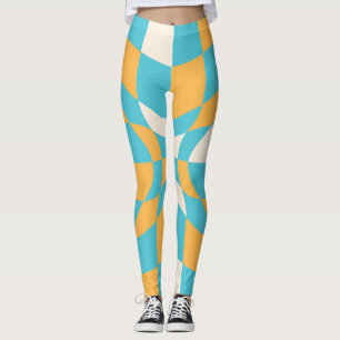 Leggings Groovy Daisy Floral Heart Checkerboard, año 2009
