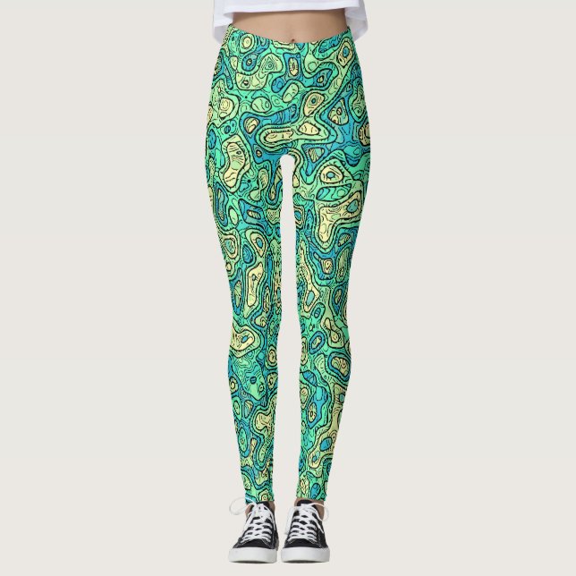 Leggings Groovy Green (Anverso)