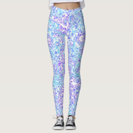 Leggings Groovy Jewel Tone Retro Boho Trippy Mármol hippie