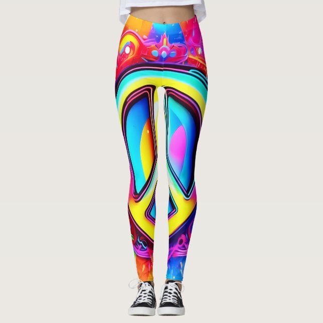 Leggings Groovy Peace Vibes (Anverso)