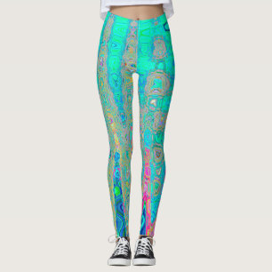 Leggings Groovy Resumen de las ondas atómicas del arco iris