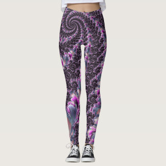 Leggings Groovy Trippy Funky Psicodelle Espiral de arte fra