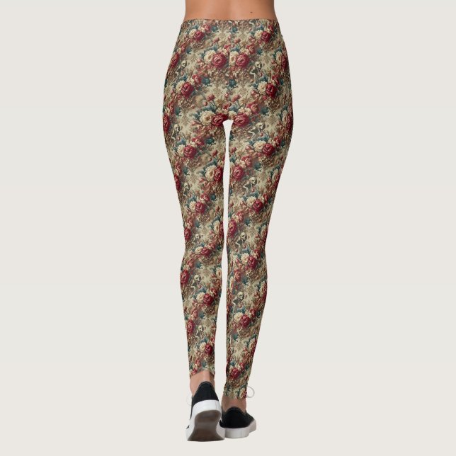 Leggings Grotesco creciente - delirio gótico victoriano (Reverso)