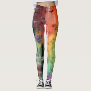 Leggings Grunge artístico