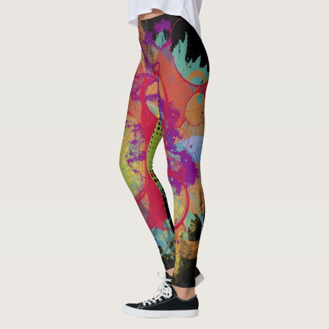 Leggings Grunge Splatter Colorful Socialite (Izquierda)