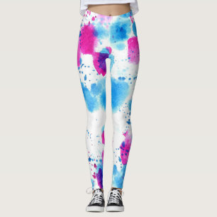 Leggings Grunge Stains Textura de acuarela