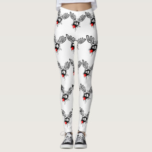 Leggings Guapo gracioso Rudolph, el personalizado de los Na