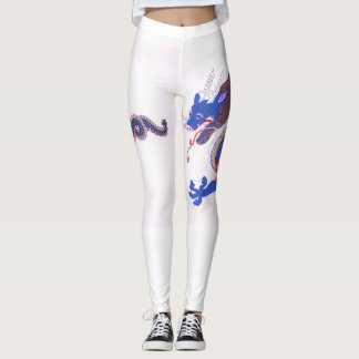 Leggings Guardián Azur - Dragón Japonés del Cielo Oriental