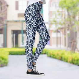 Leggings Guay Coastal Blue Waves Tu patrón de elección de c