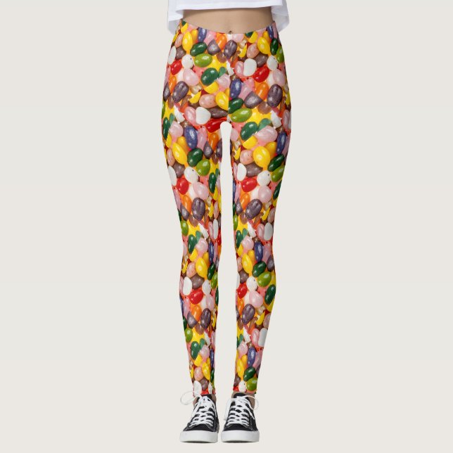 Leggings Guay colorido dulce Pascua Jelly Beans Candy (Anverso)