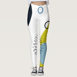 Leggings Guay, de moda, moderno, geométrico azulverde de