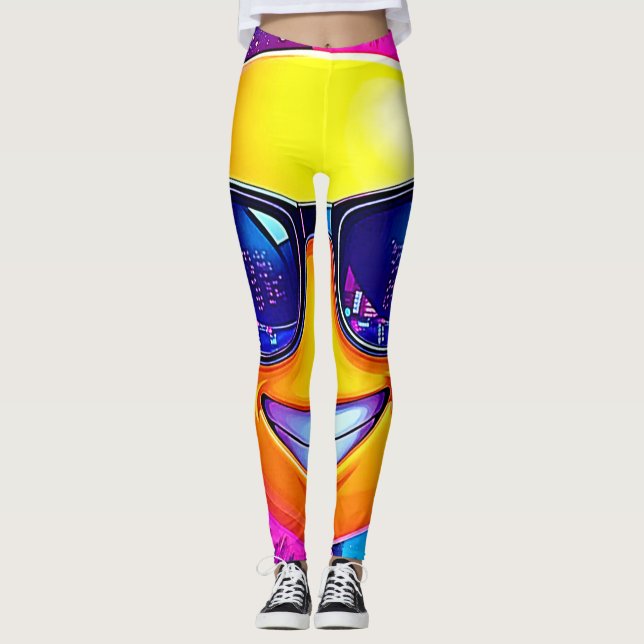 Leggings Guay 😎 Emoji Splash Fun (Anverso)