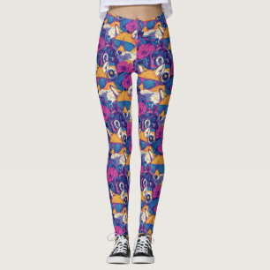Leggings Guay Foxes con gafas de sol, cámaras y flores