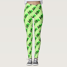 Leggings Guay Funny St. Patrick's Day Mustache Top hat Man
