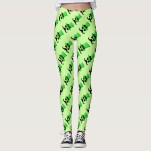 Leggings Guay Funny St. Patrick's Day Mustache Top hat Man