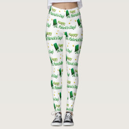 Leggings Guay Gold Green Gorras Feliz Día de San Patricio