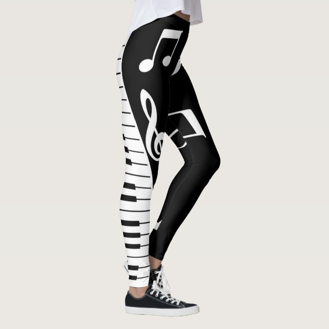 Leggings Guay Music Notes y Piano Keys (Derecha)