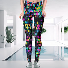 Leggings Guay Trendy Multi-Colour Vivid con damas negras