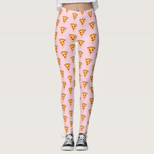 Leggings Guay y las rebanadas de pizza divertidas patrón ro