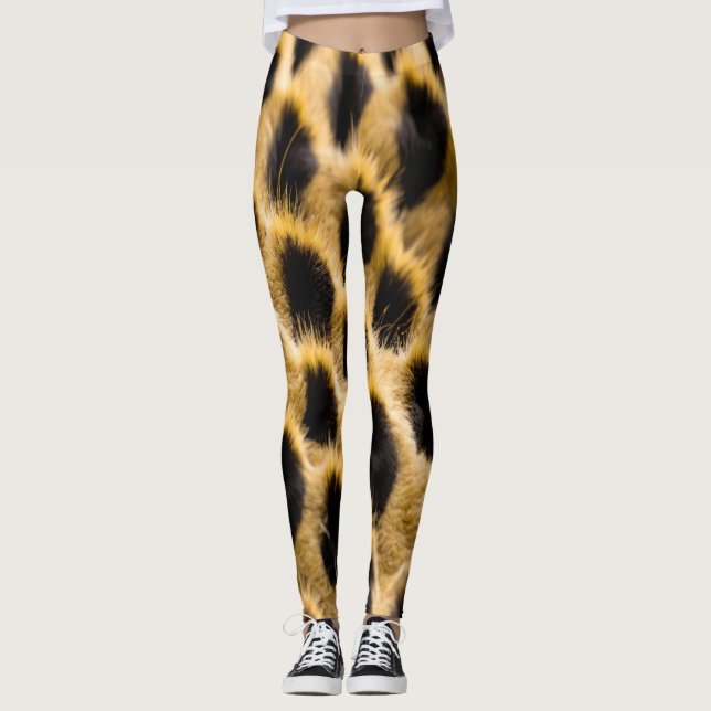 Leggings Guepardo. Piernas para mujeres de la piel (Anverso)