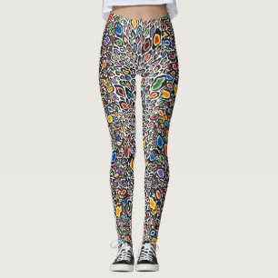 Leggings Guepardo Psicodélico