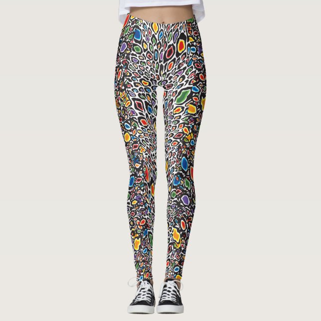 Leggings Guepardo Psicodélico (Anverso)